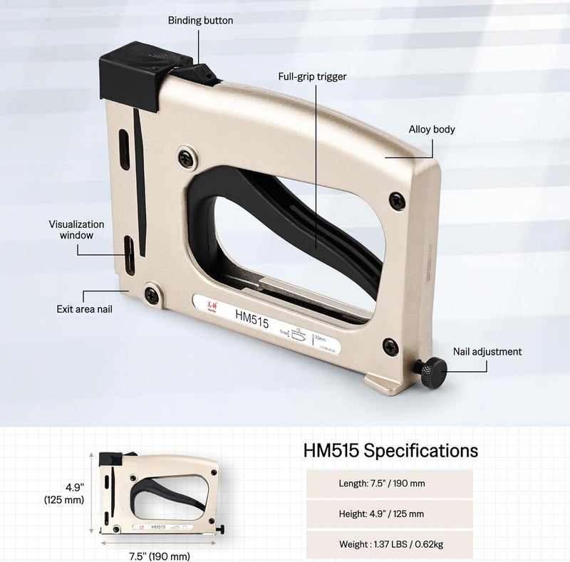 Meite Point Driver HM515 Manual Tool with 1000-Count Flexible Point Nails, Picture Framing Tool for DIY Crafts, Frame Point Driver, Picture Frame Stapler/Nailer/Tacker - Image 3